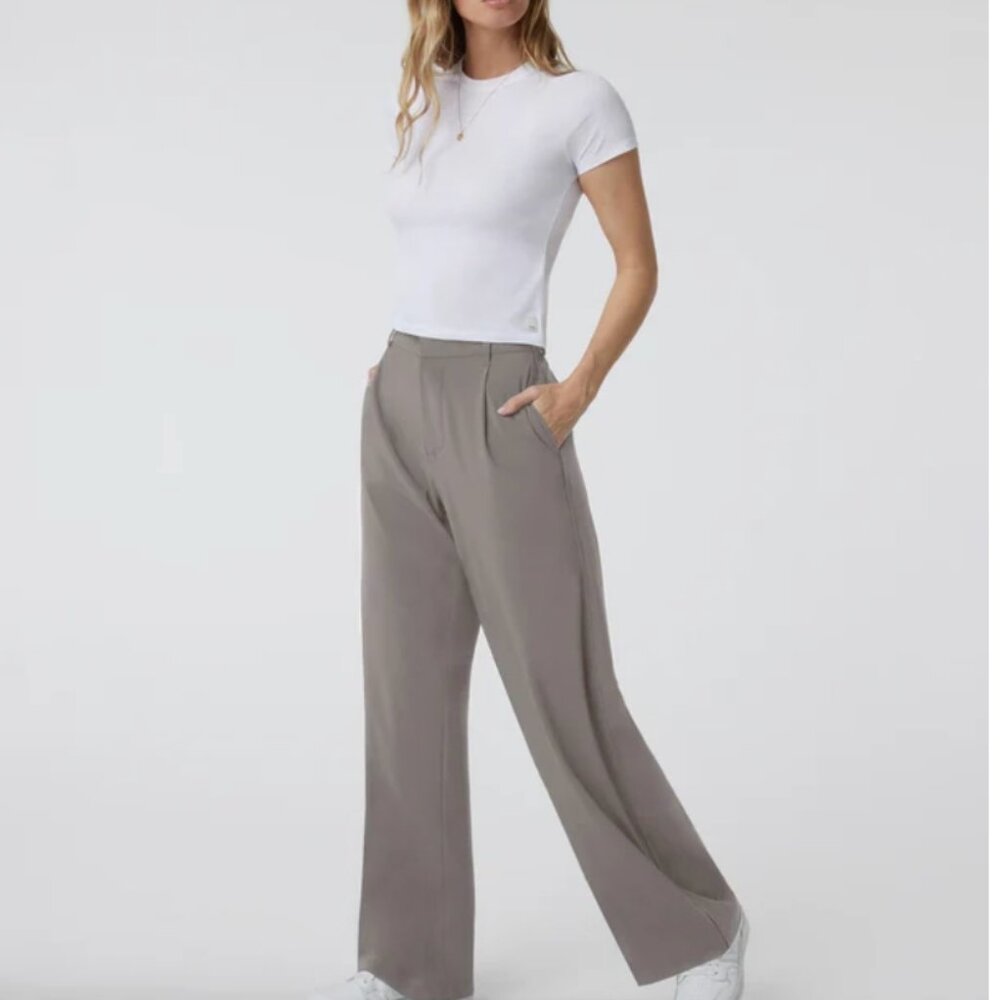 NWT Vuori Gray Straight Leg Pants - Picture 2 of 5